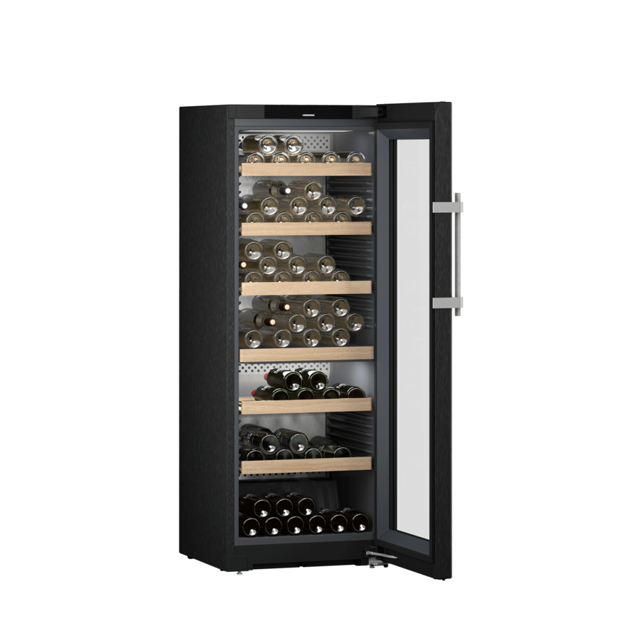 Cave à vin | 2 zones | 131 bouteilles | Acier noir | +5 °C à +20 °C