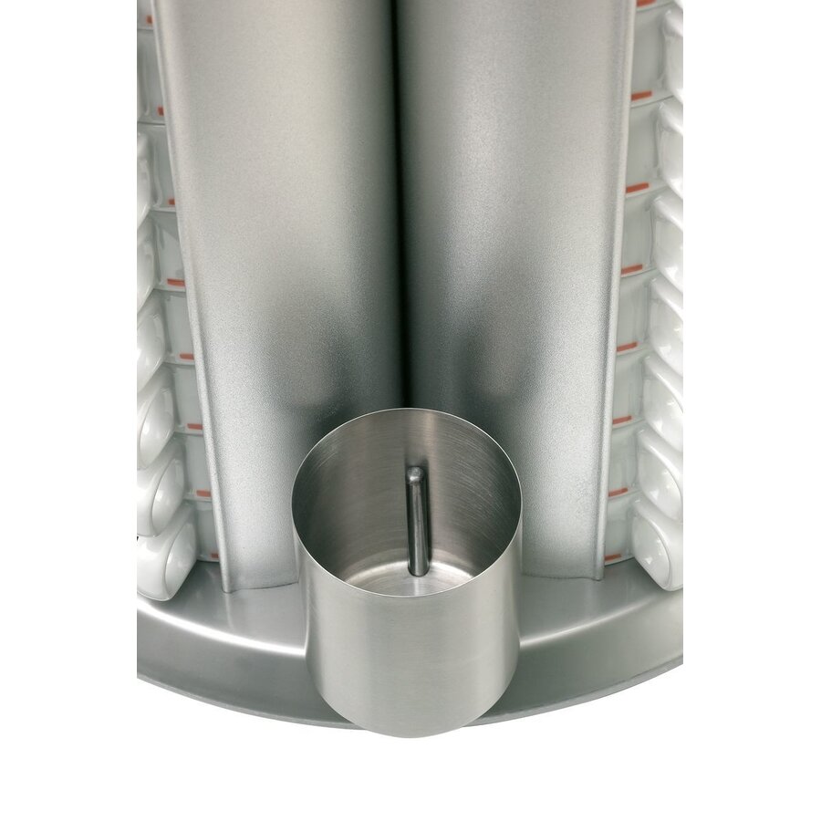 Cup warmer for 48 cups | aluminum | 30°C to 45°C | 360x360x415 mm