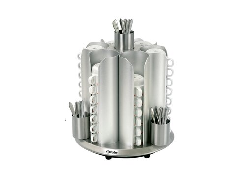 Bartscher Tassenwärmer für 48 Tassen | Aluminium | 30°C bis 45°C | 360x360x415 mm   Bartscher Tassenwärmer für 48 Tassen | Aluminium | 30°C bis 45°C | 360x360x415 mm