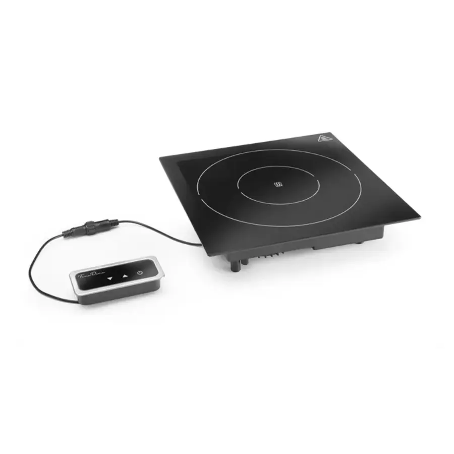 Plaque à induction 1000 W | Encastrable | Ø 120–200 mm | 350 x 397 x (H) 85