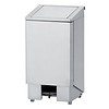 HorecaTraders Stainless steel Catering Trash bin with pedal | 2 formats