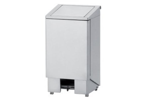  HorecaTraders Stainless steel Catering Trash bin with pedal | 2 formats 