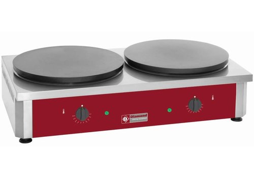  HorecaTraders Plaque à crêpes électrique double | 230 volts 