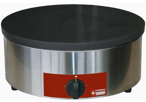  HorecaTraders Elektrisches Crêpe-Backblech Profi | Ø400 mm | 60 Stück/h | 230 Volt 