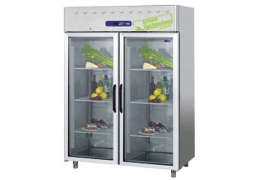  HorecaTraders Catering Fridge with Glass Doors 1402 Liter 