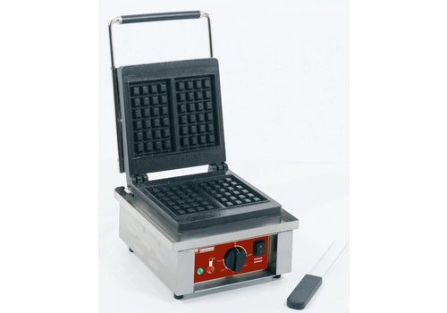  HorecaTraders Electric Waffle Maker | Cast iron | 305x440x (h) 230mm 