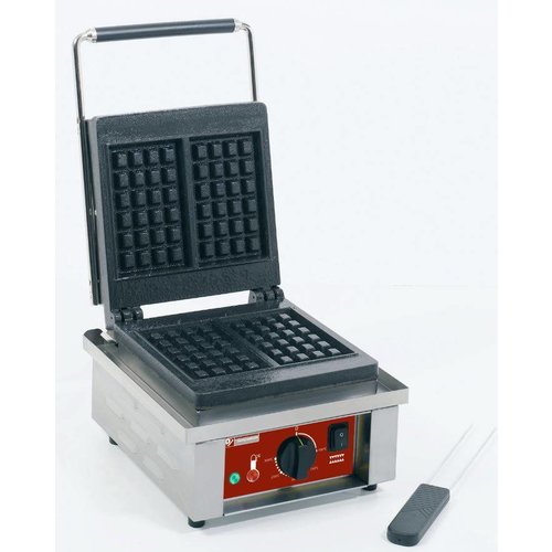  HorecaTraders Electric Waffle Maker | Cast iron | 305x440x (h) 230mm 