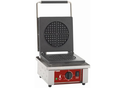  HorecaTraders Elektrisches Waffeleisen | rund | 305 x 40 x (h) 230 mm 