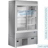 HorecaTraders Self-service refrigerator stainless steel 180 cm