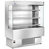 HorecaTraders Réfrigérateur mural réfrigéré à 4 clayettes - Acier - Évaporateur ventilé