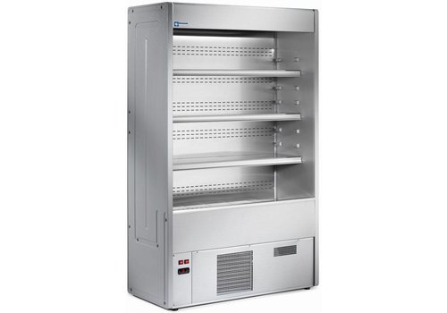  HorecaTraders Meuble mural réfrigéré 4 clayettes - Inox - 1200x545xh1925 mm 