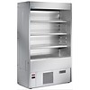 HorecaTraders Stainless Steel Refrigerated Wall Showcase with 4 shelves | 1000x545xh1925