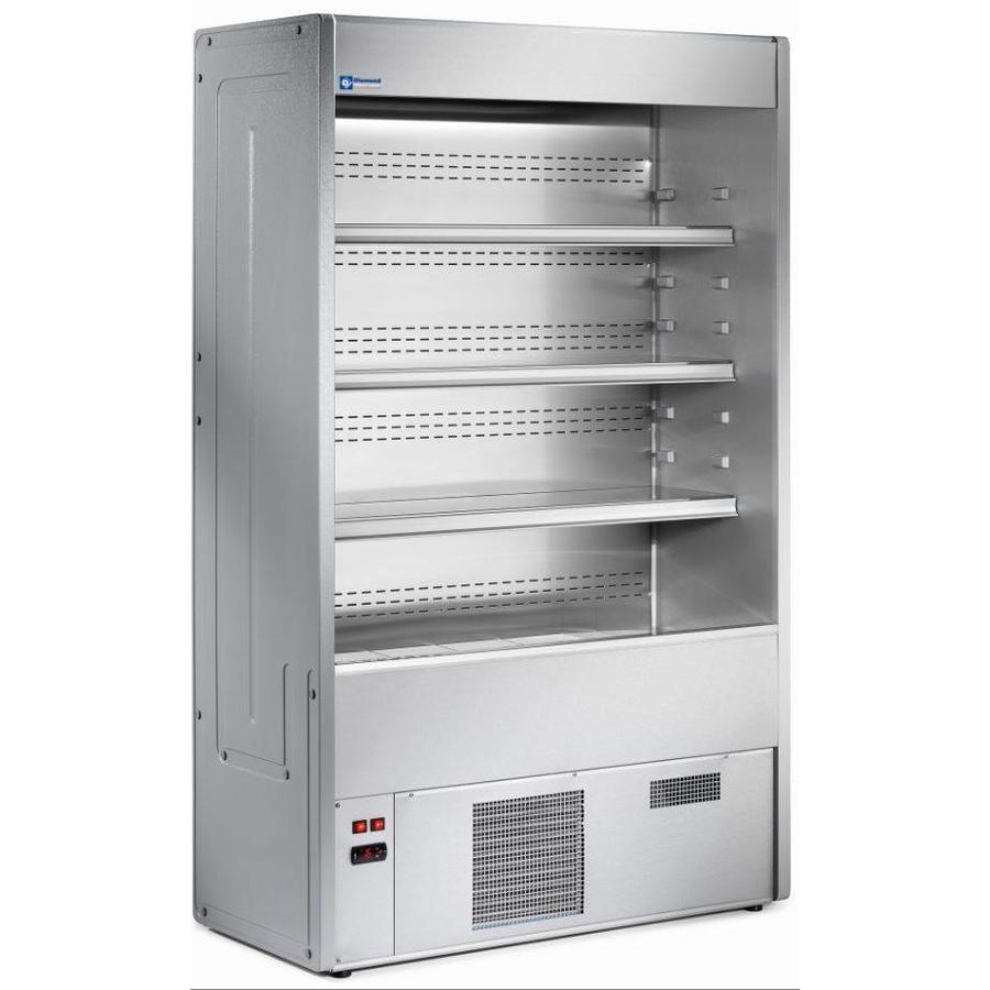 Stainless Steel Refrigerated Wall Showcase with 4 shelves | 1000x545xh1925