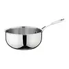 HorecaTraders Vogue stainless steel & aluminum three-layer flared sauté pan 20cm
