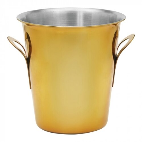  HorecaTraders Wine cooler | Stainless steel | Gold | Ø20 x 21 cm 