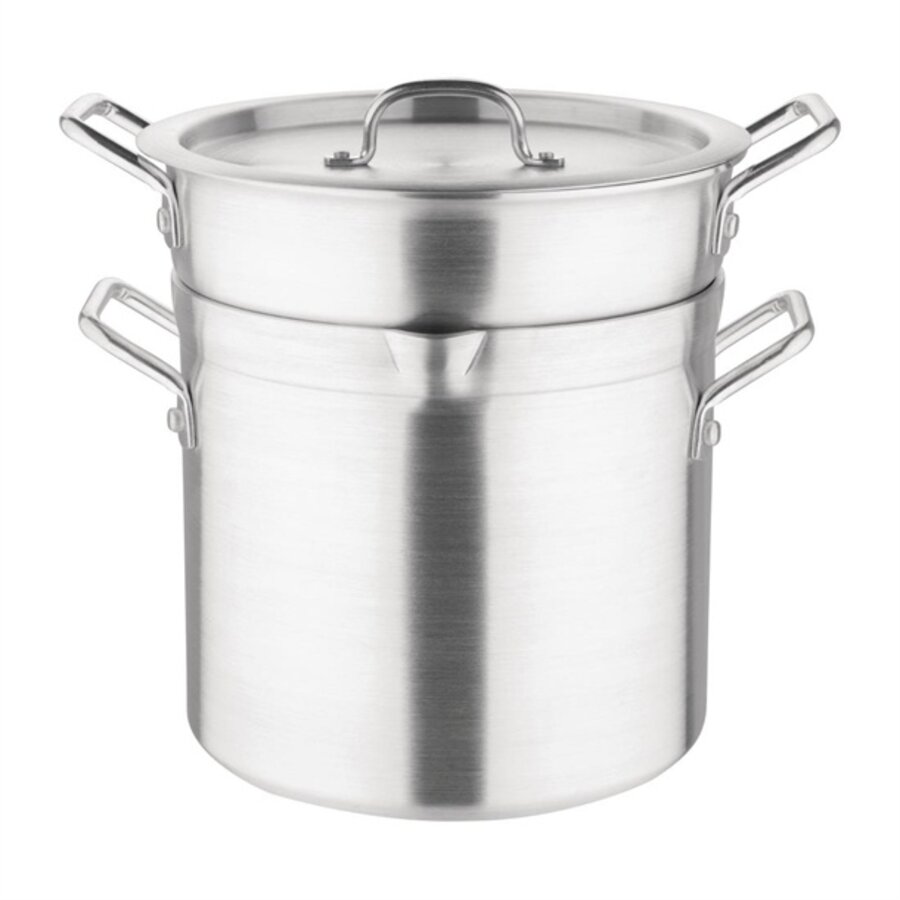 aluminium pan met au bain marie inzet | 10L | 27,5(Ø)cm