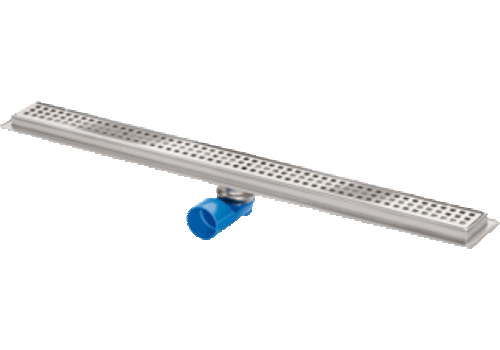  HorecaTraders Canal de douche en acier inoxydable 304 | 700 x 70 x 95 mm | 0,6 l/s | Sortie universelle 