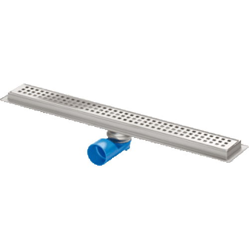  HorecaTraders Duschrinne Edelstahl 304 | 600 x 70 x 95 mm | 0,6 l/s | Universalablauf 