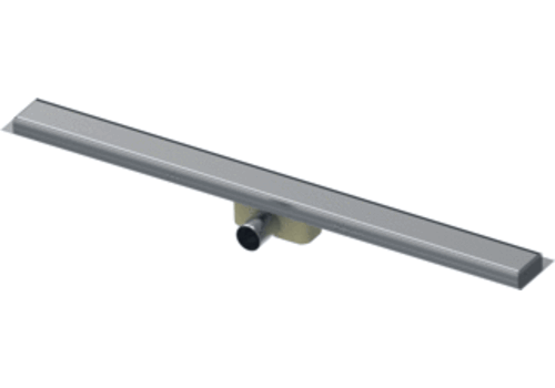  HorecaTraders Canal de douche en acier inoxydable 304 | 700 x 62 x 65 mm | 0,5 l/s | Sortie horizontale 