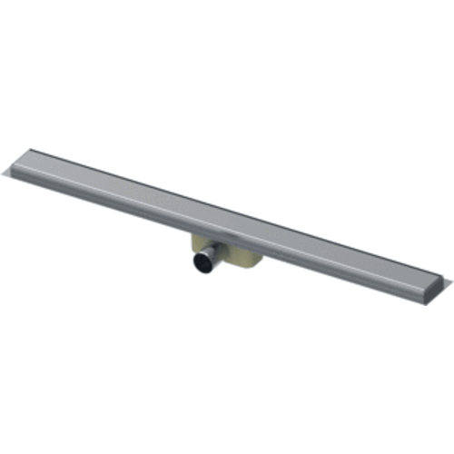  HorecaTraders Duschrinne Edelstahl 304 | 600 x 62 x 65 mm | 0,5 l/s | horizontaler Abfluss 