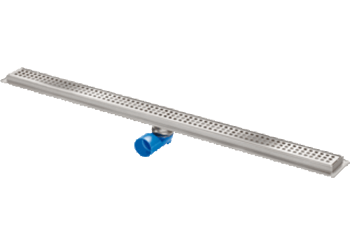  HorecaTraders Douchegoot RVS 304 | 1000 x 70 x 95 mm | 0,6 l/sec. | universele uitlaat 