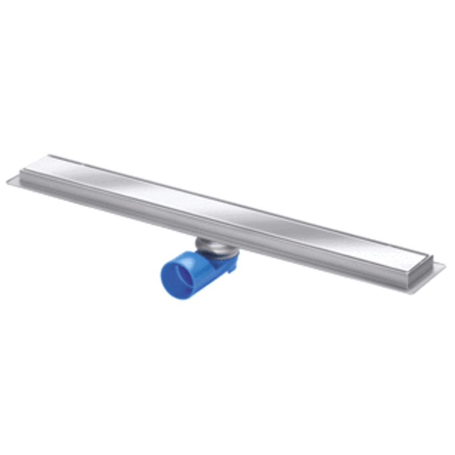 Caniveau de douche en acier inoxydable 304 | 80 cm x L 7 cm x H 1 cm | acier inoxydable