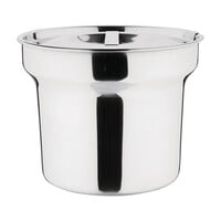 RVS bain marie pot en deksel | 4L | 17(h) x 21,5(Ø)cm