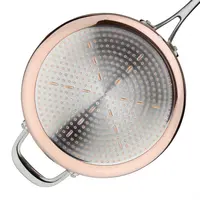 Sauteuse tri-paroi en cuivre Vogue 24 cm