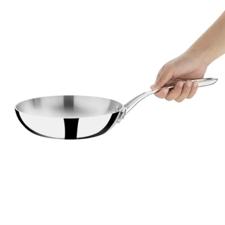 Frying pan | induction | stainless steel | 1.2L | 4.75(h) x 20(Ø)cm