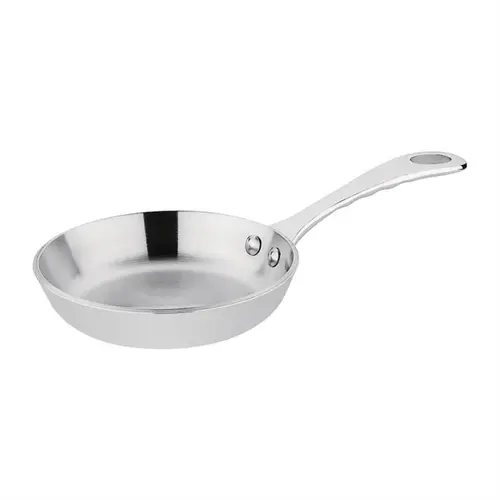 HorecaTraders Mini frying pan | Induction | 120ml | Stainless steel | 10.25(h) x 2(Ø)cm   HorecaTraders Mini frying pan | Induction | 120ml | Stainless steel | 10.25(h) x 2(Ø)cm