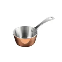 Triwall mini copper sauté pan | 4.25(h) x 8(Ø)cm