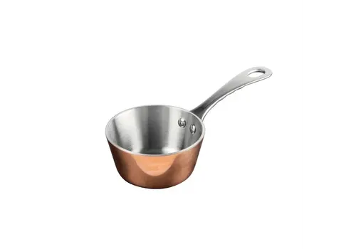  HorecaTraders Triwall mini copper sauté pan | 4.25(h) x 8(Ø)cm 