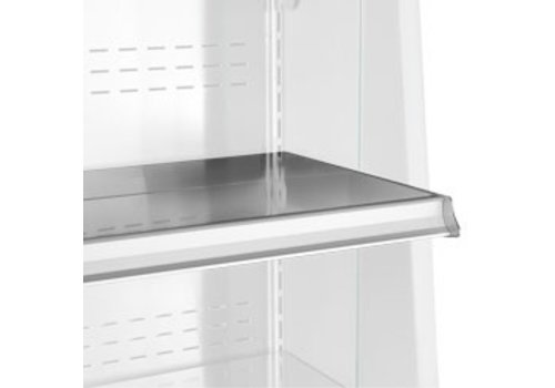  HorecaTraders Étagère supplémentaire en acier inoxydable pour meuble réfrigéré 