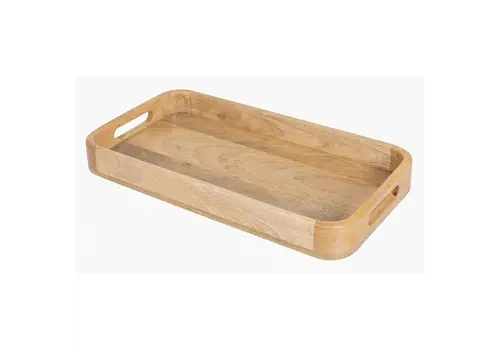  HorecaTraders Mango Wood Rectangular Deep Tray | 430x230mm 