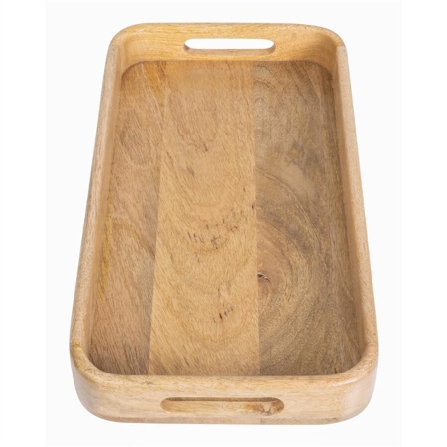 Olympia Mango Wood Rectangular Deep Tray 430x230mm
