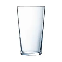 Conical pint glasses | 570 ml | tempered glass | 15 cm tall | 24 pieces