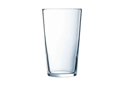  HorecaTraders Verres à bière coniques | 570 ml | Verre trempé | Hauteur : 15 cm | Lot de 24 