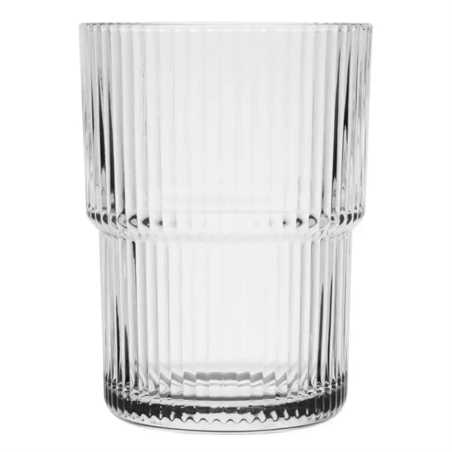 Gobelets empilables | 440 ml | Verre | Résistant aux rayures | Lot de 6