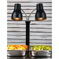 double heat lamp stainless steel | adjustable | 66x28x66cm | 2x 250W