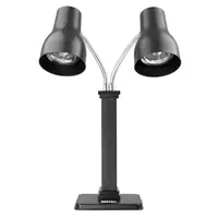 Lampe chauffante double en acier inoxydable | Réglable | 66 x 28 x 66 cm | 2 x 250 W