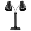 HorecaTraders dubbele warmtelamp rvs | verstelbaar | 66x28x66cm  | 2x 250W