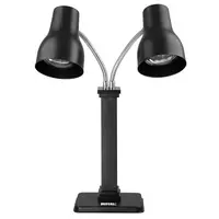 Lampe chauffante double en acier inoxydable | Réglable | 66 x 28 x 66 cm | 2 x 250 W