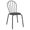 HorecaTraders stackable chairs | steel | slate blue | 85.5(h) x 48(w)cm | 4 pieces