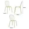stackable chairs | steel | light green | 85.5(h) x 48(w)cm | 4 pieces