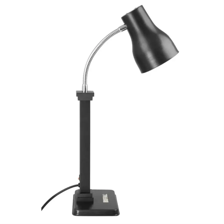 Station de découpe à lampe chauffante | Acier inoxydable | Noir mat | 250 W | Hauteur : 66 cm