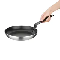 Poêle en aluminium 24 cm | Revêtement antiadhésif Teflon | Compatible four et induction