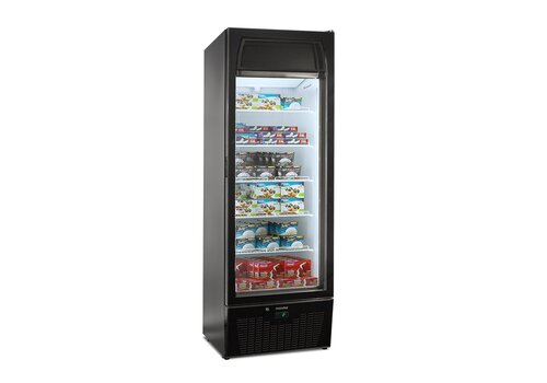  HorecaTraders Gefrierschrank mit Glastür | 260 l | -25 °C bis +5 °C | 69,2 x 66,8 x 199 cm 