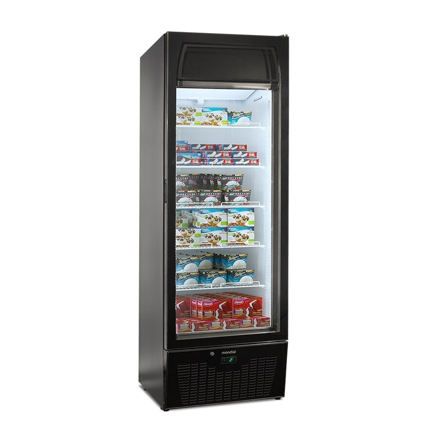 Freezer with glass door | 260L | -25°C to +5°C | 69.2x66.8x199cm