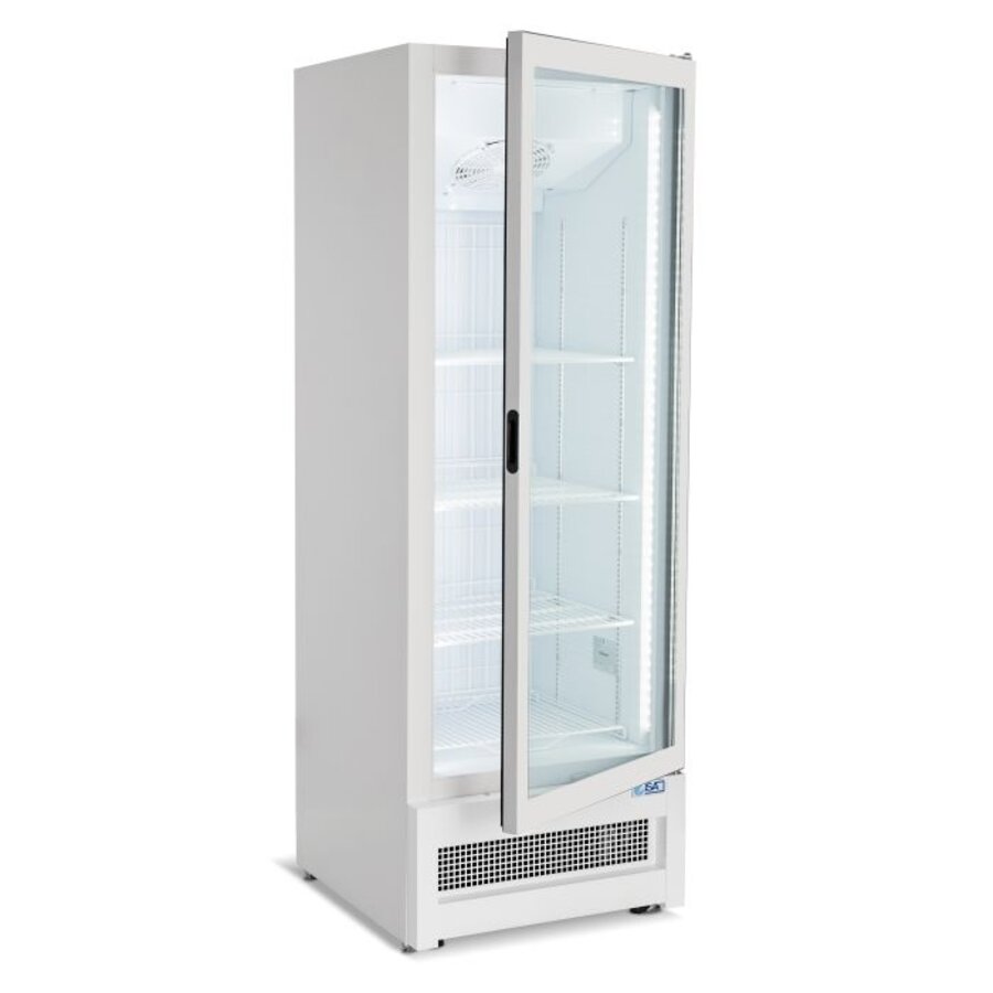 Gefrierschrank mit Glastür | 353 l | -16 bis -18 °C | 520 x 740 x 1935 mm | Belüftet