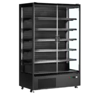 Schwarzer Kühlraum mit mehreren Etagen | 2 Glastüren | 764 l | 1310 x 740 x 2050 mm